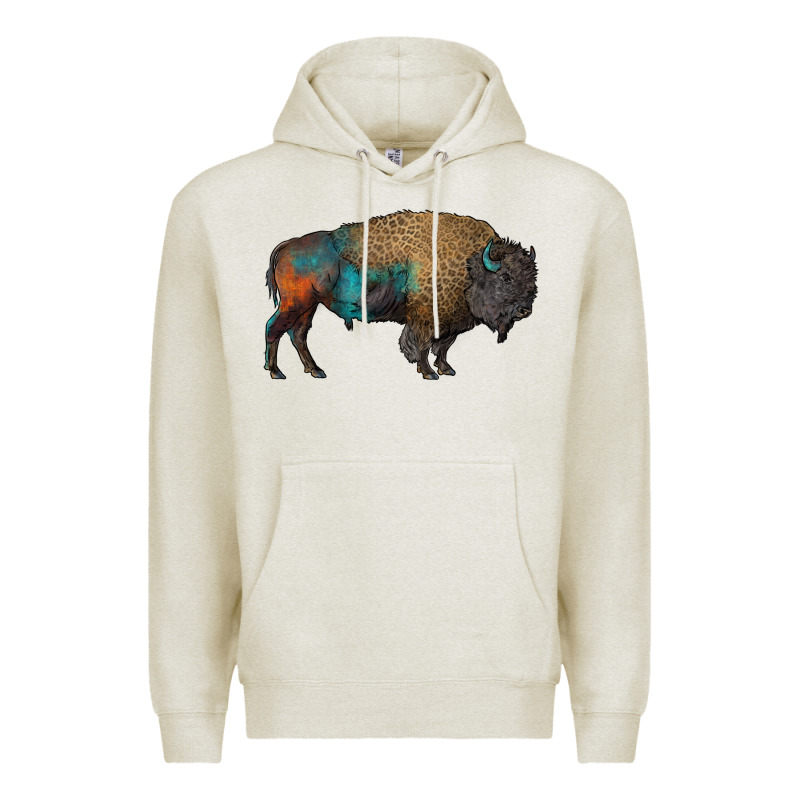 Leopard Bison Premium Hoodie by RanaPortraitStore | Teevron