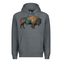 Rock leopard bison Premium Hoodie - RanaPortraitStore