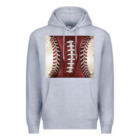 Heather Grey american football and baseball Premium Hoodie - BarkalooDesign