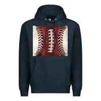 Navy american football and baseball Premium Hoodie - BarkalooDesign