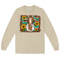 Mushroom goat daisy sunflowers leopard serape glitter Long Sleeve Tee - Artiststas