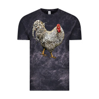 Cloud Black dominique rooster Vintage Tee - LillyAllenDesigns