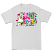 Dove Grey Bunny Kisses Easter Wishes Premium Tee - CowhideDigitalArt
