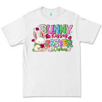 White Bunny Kisses Easter Wishes Premium Tee - CowhideDigitalArt