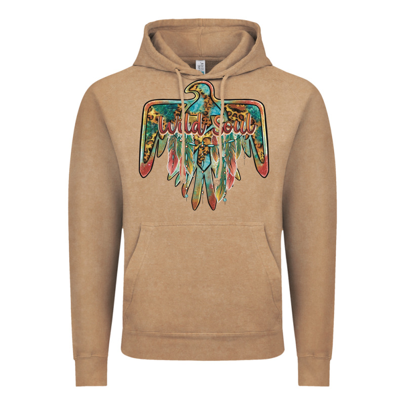 Wild Soul Thunderbird Vintage Hoodie by BarkalooDesign | Teevron