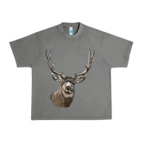 Tornado Mule Buck Deer Head Urban Heavy Tee - LillyAllenDesigns