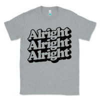 Heather Grey alright alright alright Classic Tee - baoMotion