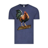 Vintage Denim american game rooster standing Vintage Tee - LillyAllenDesigns