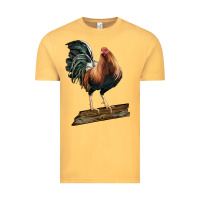 Vintage Mustard american game rooster standing Vintage Tee - LillyAllenDesigns