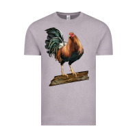 Vintage Zinc american game rooster standing Vintage Tee - LillyAllenDesigns