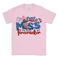 Bubblegum Pink little miss firecracker 4th of july Classic Tee - BarkalooDesign