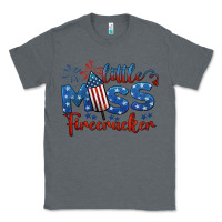 Charcoal Heather little miss firecracker 4th of july Classic Tee - BarkalooDesign