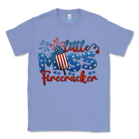 Colony Blue little miss firecracker 4th of july Classic Tee - BarkalooDesign