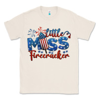 Natural little miss firecracker 4th of july Classic Tee - BarkalooDesign