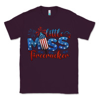 Plum little miss firecracker 4th of july Classic Tee - BarkalooDesign