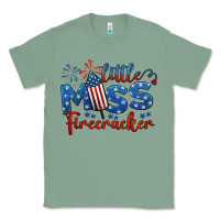 Sage little miss firecracker 4th of july Classic Tee - BarkalooDesign