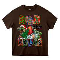 Chocolate Brown Rex The Halls Heavy Core Tee - FaDigitalArtStudio