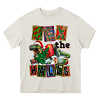 Cream Rex The Halls Heavy Core Tee - FaDigitalArtStudio