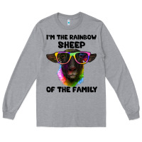 Heather Grey i'm the rainbow sheep of the family suffolk sheep Long Sleeve Tee - Artiststas