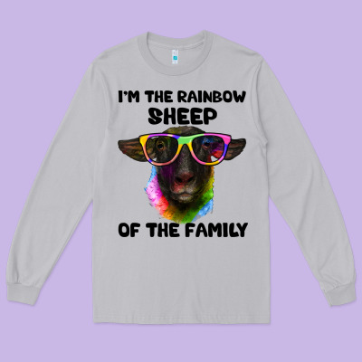 I'm The Rainbow Sheep Of The Family Suffolk Sheep Long Sleeve Tee Designed By Artiststas