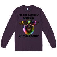 Plum i'm the rainbow sheep of the family suffolk sheep Long Sleeve Tee - Artiststas