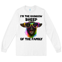 White i'm the rainbow sheep of the family suffolk sheep Long Sleeve Tee - Artiststas