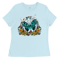 Baby Blue be kind Ladies Tee - SublimationCraftShop