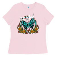 Bubblegum Pink be kind Ladies Tee - SublimationCraftShop