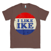 Chestnut i like ike political button vintage distressed Classic Tee - baoMotion