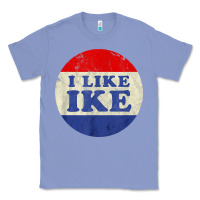 Colony Blue i like ike political button vintage distressed Classic Tee - baoMotion