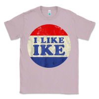 Lilac i like ike political button vintage distressed Classic Tee - baoMotion