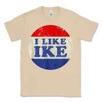 Mushroom i like ike political button vintage distressed Classic Tee - baoMotion