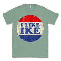 Sage i like ike political button vintage distressed Classic Tee - baoMotion