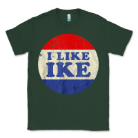 Sports Green i like ike political button vintage distressed Classic Tee - baoMotion