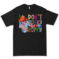 Black DON T WORRY Be hoppy Easter Premium Tee - CowhideDigitalArt