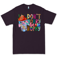 Plum DON T WORRY Be hoppy Easter Premium Tee - CowhideDigitalArt