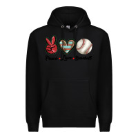 Black peace love west Premium Hoodie - BarkalooDesign
