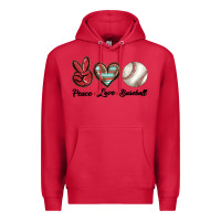 Cardinal peace love west Premium Hoodie - BarkalooDesign
