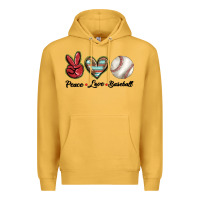 Mustard peace love west Premium Hoodie - BarkalooDesign