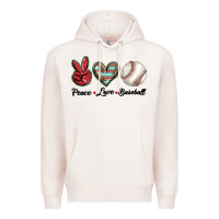 Pale Pink peace love west Premium Hoodie - BarkalooDesign