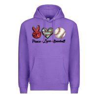 Purple peace love west Premium Hoodie - BarkalooDesign