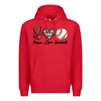 Red peace love west Premium Hoodie - BarkalooDesign