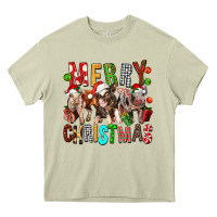 Mossy Merry christmas pigs Heavy Core Tee - FaDigitalArtStudio