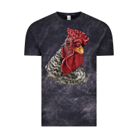 Cloud Black dominique rooster head Vintage Tee - LillyAllenDesigns