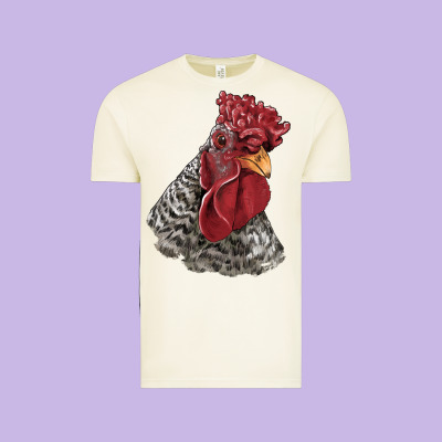 Dominique Rooster Head Vintage Tee Designed By Lillyallendesigns