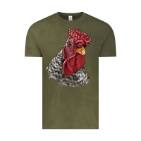 Vintage Olive dominique rooster head Vintage Tee - LillyAllenDesigns
