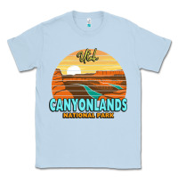 Dusty Blue Canyonlands Moab Utah National Park Nature Outdoor Lovers Classic Tee - baoMotion