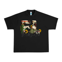 Black florida state cowhide serape cactus Urban Heavy Tee - RanaPortraitStore