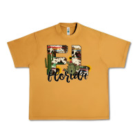 Peanut Butter florida state cowhide serape cactus Urban Heavy Tee - RanaPortraitStore