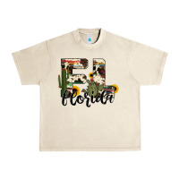 Florida State Cowhide Serape Cactus Urban Heavy Tee | Teevron